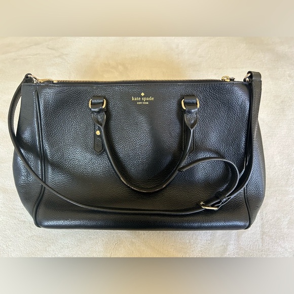 Kate Spade Black Leather Handbag - Picture 1 of 6